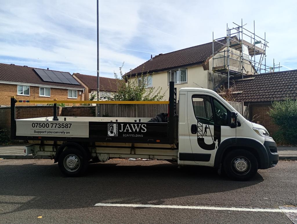 JAWS scaffolding truck